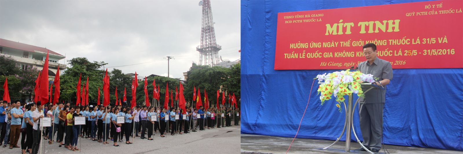 Đồng chí Nguyễn Văn Sơn, Phó Bí thư Tỉnh ủy, Chủ tịch UBND tỉnh phát biểu chỉ đạo tại Lễ mít tinh